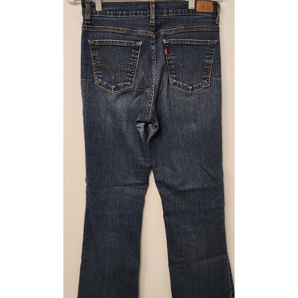 Levis 512 Jeans Perfectly Slimming Boot Cut Stretch Blue Denim Womens 8 S/C‎ EUC - Picture 10 of 15